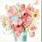 Boho Bouquet A by James Wiens 14" x 14" Canvas Wall Art (Set of 2)